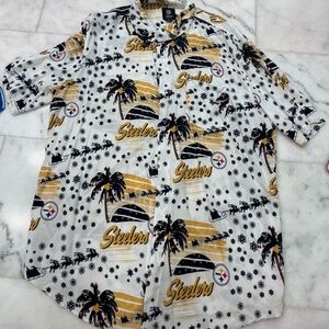 NFL Steelers Christmas button down